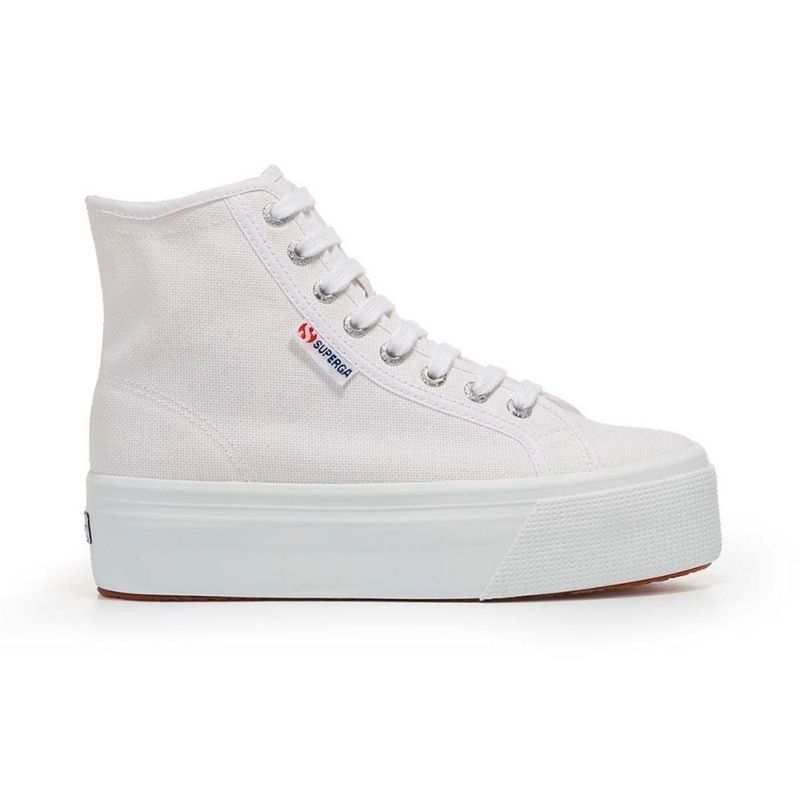 SUPERGA - Zapatilla 2708 Hi Top White - Blanco