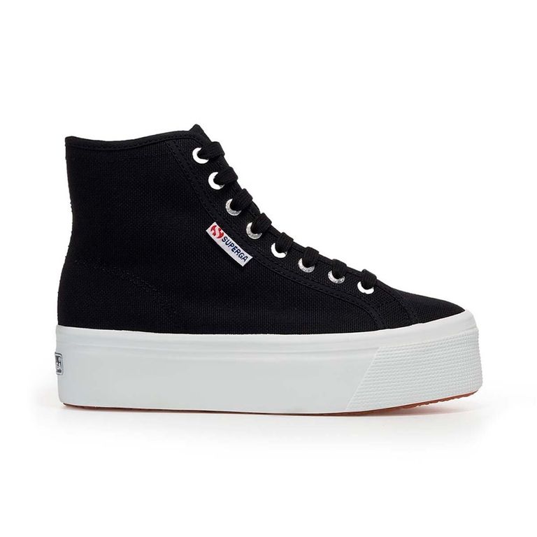 Zapatilla 2708 Hi Top Black F White