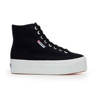 Zapatilla 2708 Hi Top Black F White