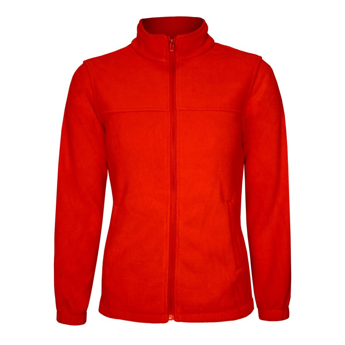 ANDESLAND OUTDOOR APPAREL - Chaqueta Polar Liso Chilla Roja Mujer