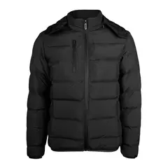 ANDESLAND OUTDOOR APPAREL - Parka Térmica Sintética Gorro Desmontable Ártica Negra Mujer.