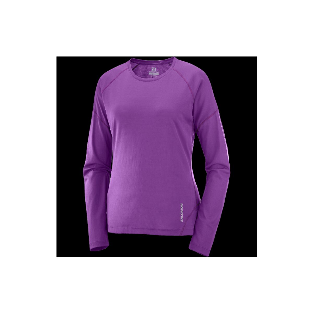 SALOMON - Polera Mujer Cross Run Morado Salomon