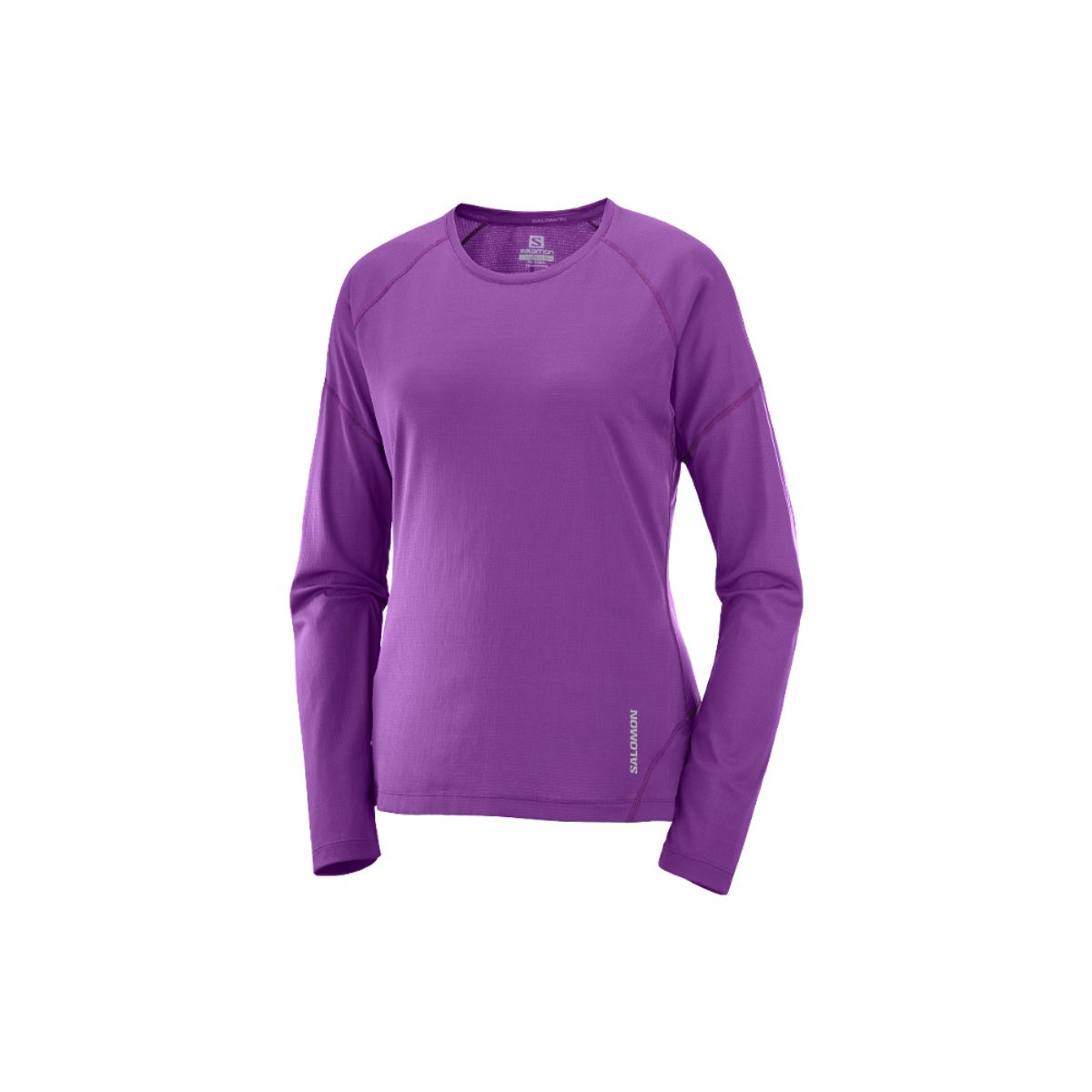 SALOMON - Polera Mujer Cross Run Morado Salomon