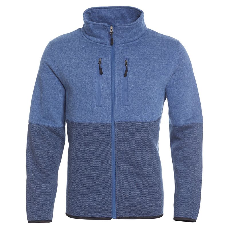 KOTTING - Polerón Full Zipper Print Azul KOTTING