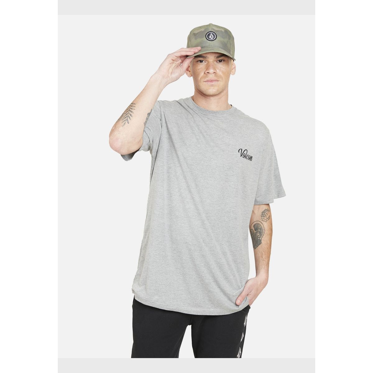 VOLCOM - Polera 7P144 Hombre Gris Volcom