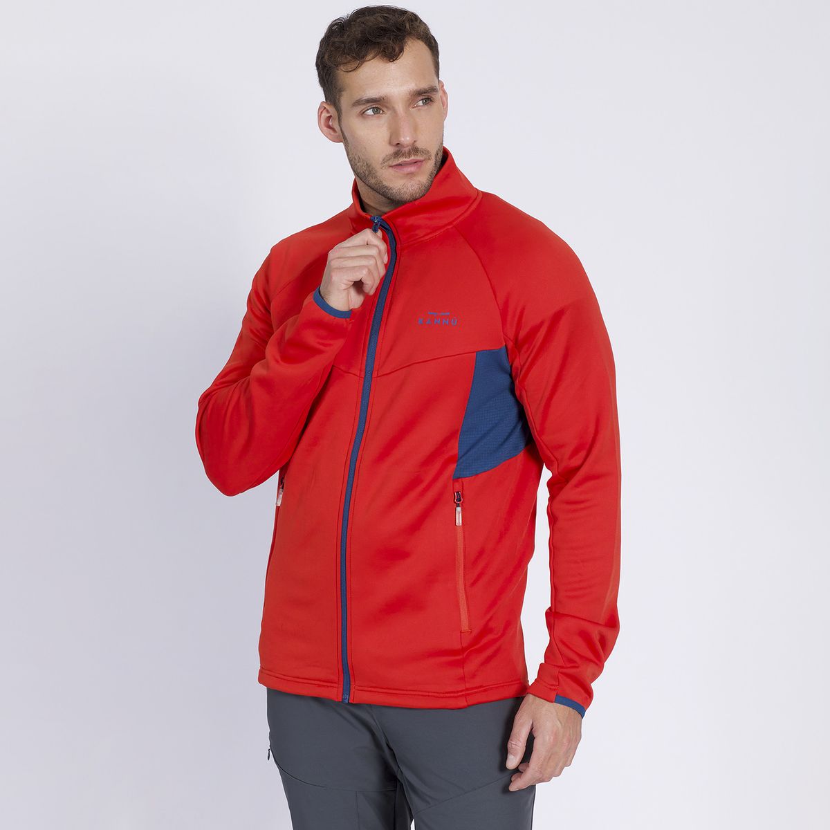 KANNU - Polar Square Renovation Full Zipper Hombre Naranja KANNU