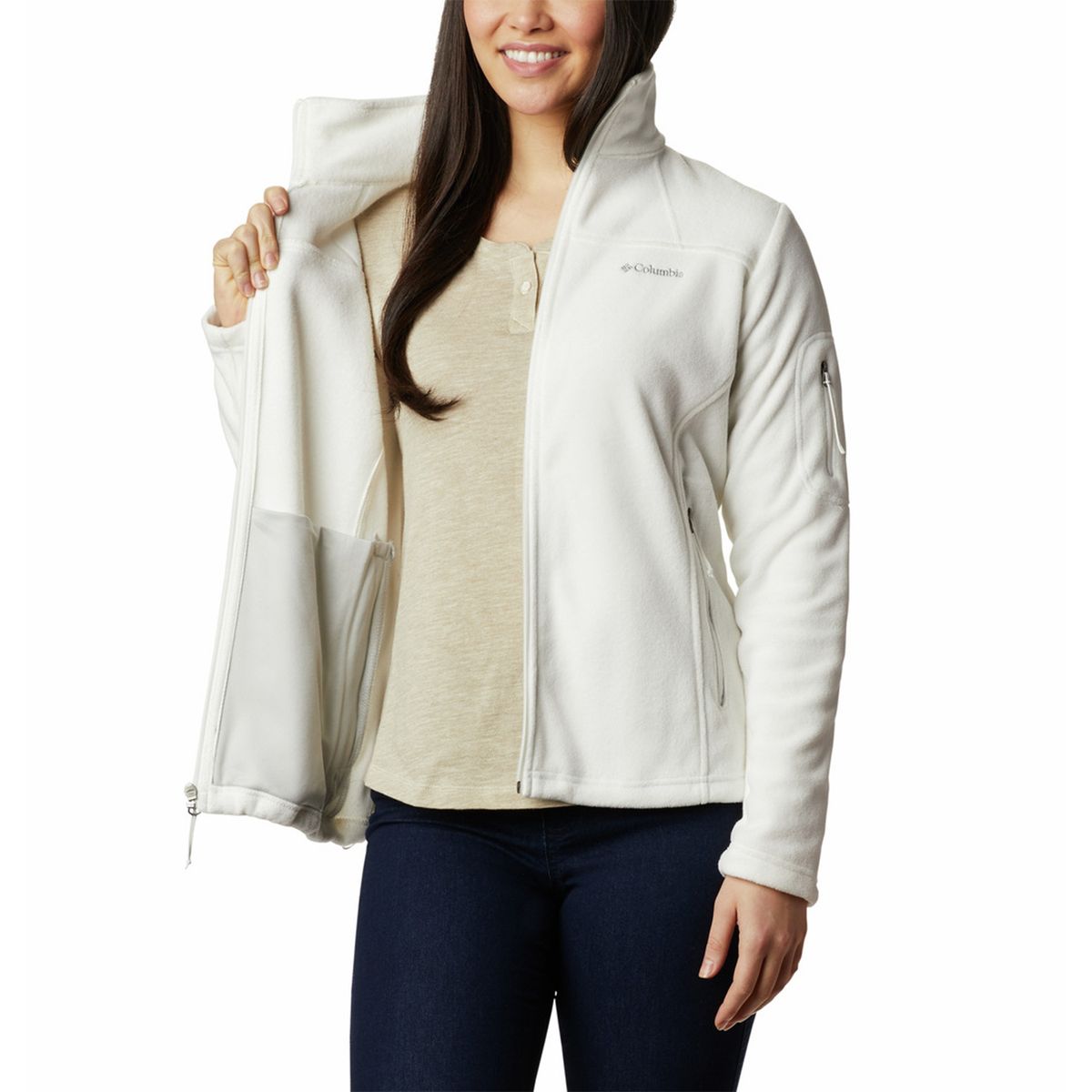 COLUMBIA - Polar Mujer Fast Trek Ii Jacket Blanco COLUMBIA