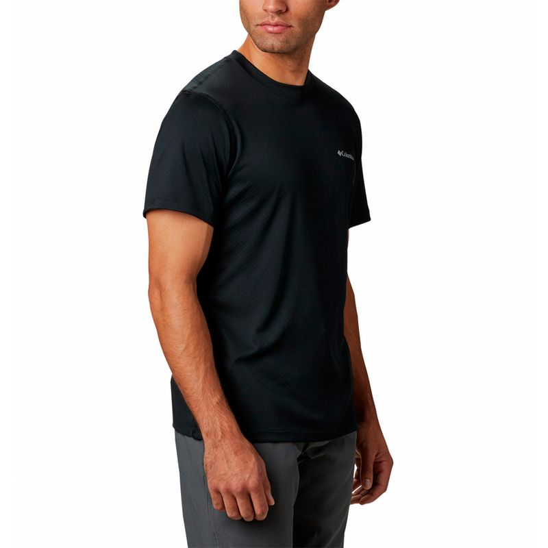 COLUMBIA - Polera Manga Corta Hombre Zero Rules Negro COLUMBIA