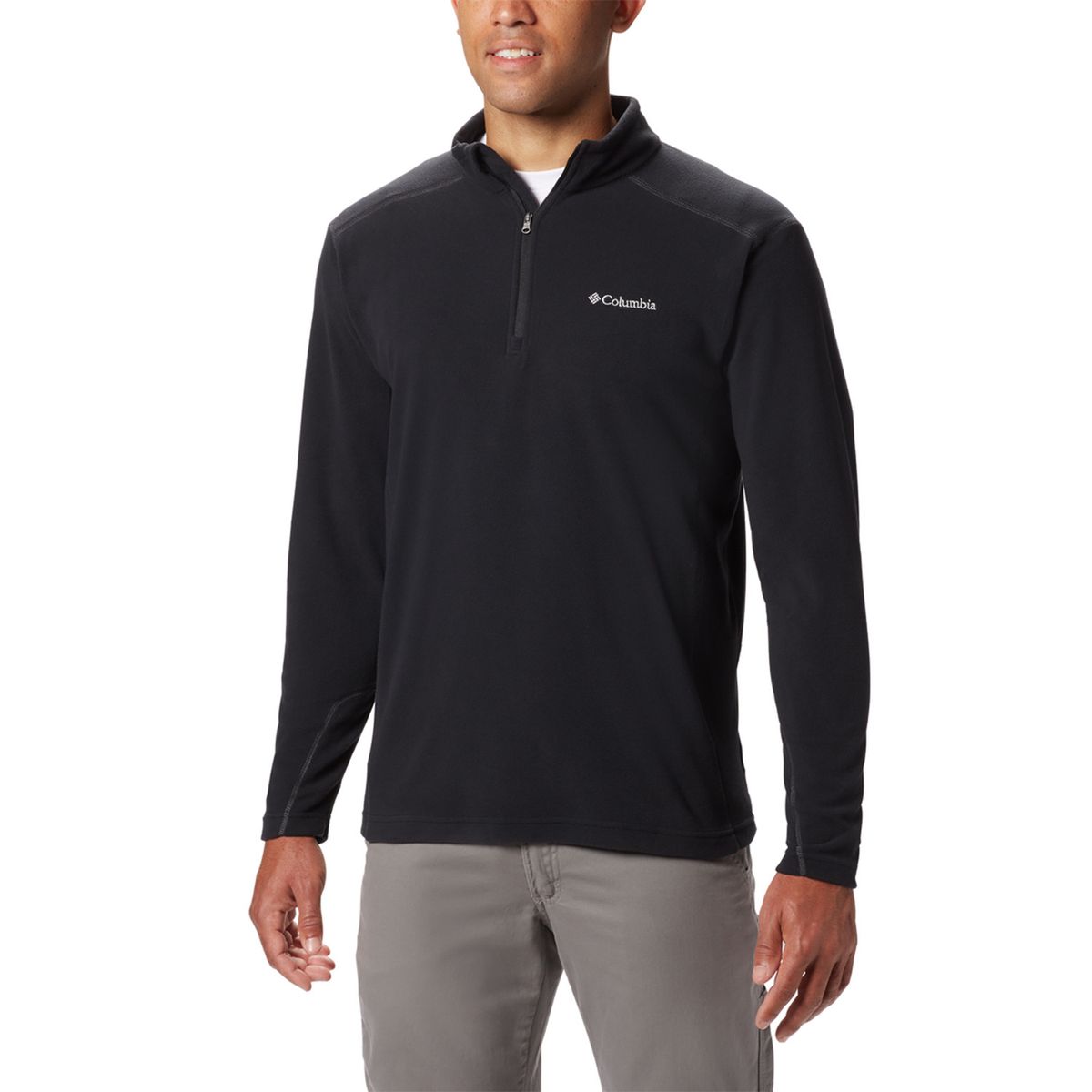 COLUMBIA - Polar Hombre Klamath Range Half Zip Negro COLUMBIA