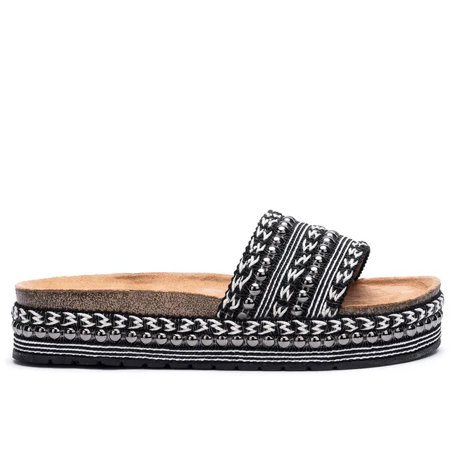 APOSTOL - Sandalia Mujer Negro Rina Apóstol