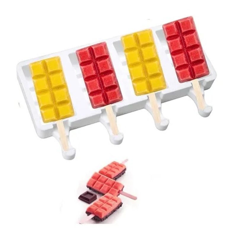 GENERICO - Moldes De Silicona Para Helados Molde Paletas Helado Mini051