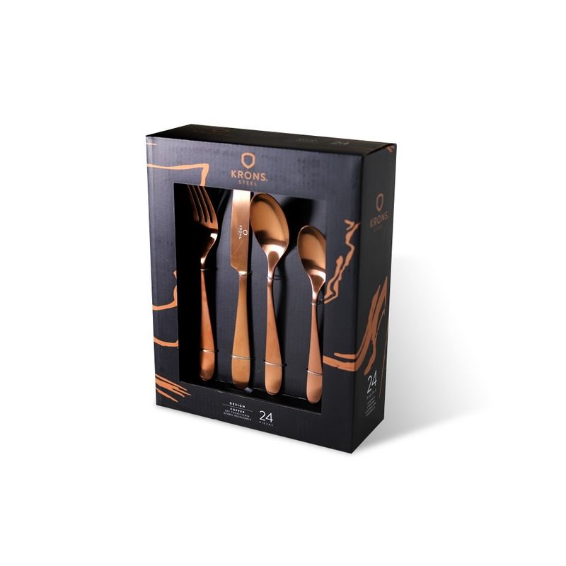 KRONS - Set cuchillería Copper 24 piezas Krons