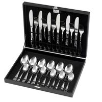 Set Cubiertos Acero Inoxidable 24Pzs Baguette con caja