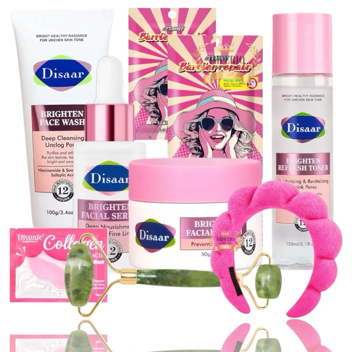 DISAAR - Rodillo Facial Sérum Máscarilla Crema Pack