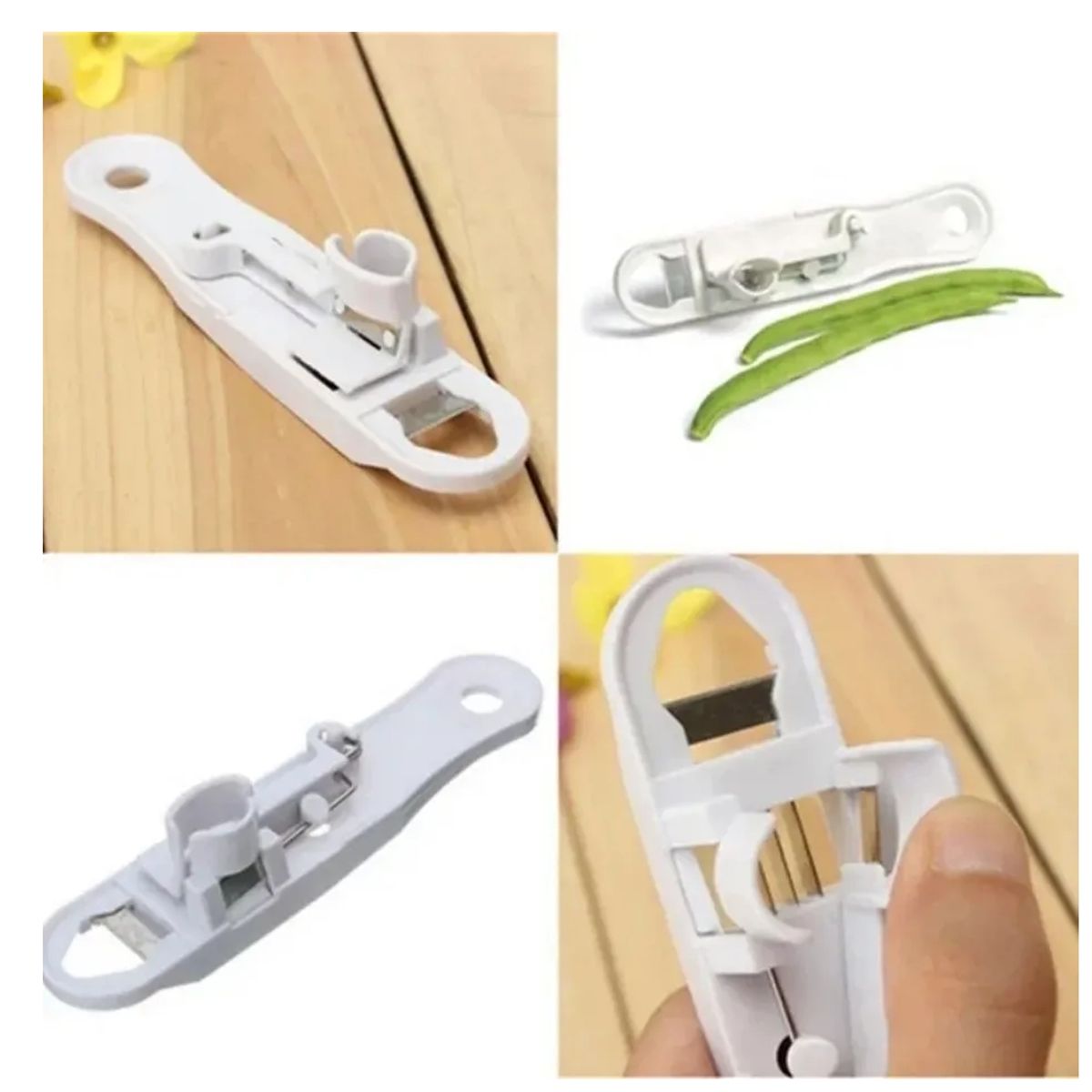 GENERICO - Picador Rebanador De Porotos Verdes Con Despuntador