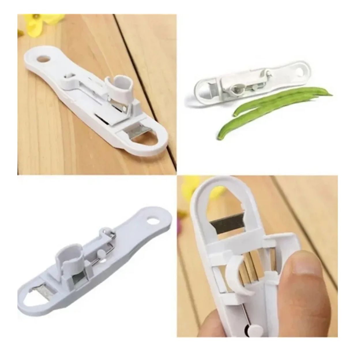 GENERICO - Picador Rebanador De Porotos Verdes Con Despuntador