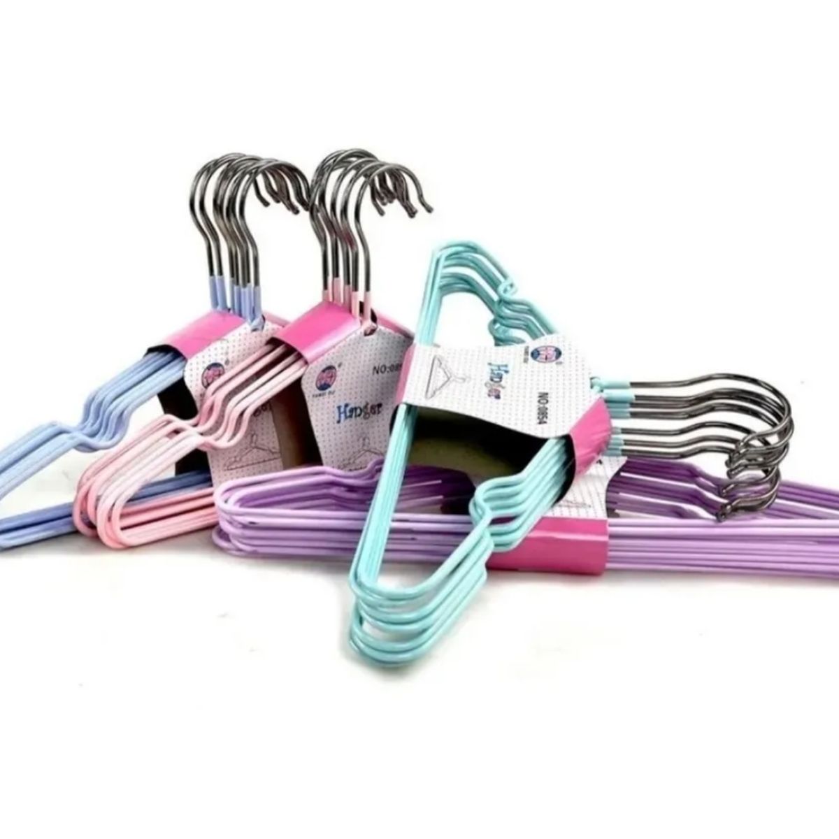 GENERICO - Pack 20 Colgadores De Ropa Ganchos Metálicos Para Niños