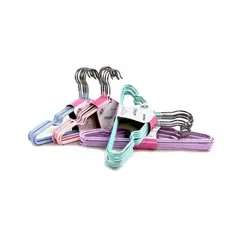 GENERICO - Pack 20 Colgadores De Ropa Ganchos Metálicos Para Niños