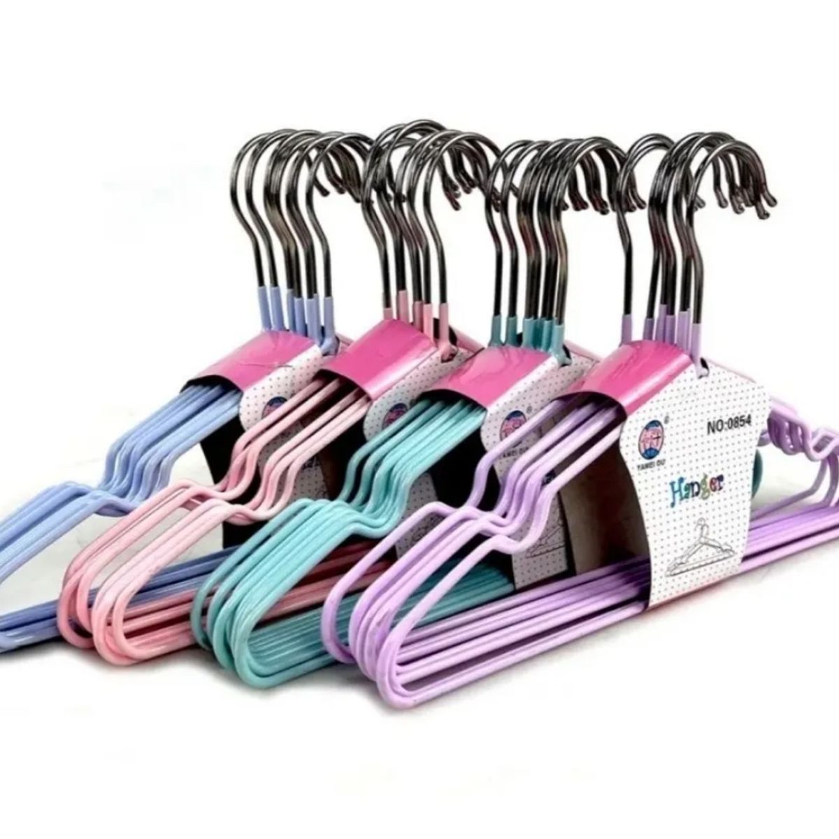 GENERICO - Pack 20 Colgadores De Ropa Ganchos Metálicos Para Niños