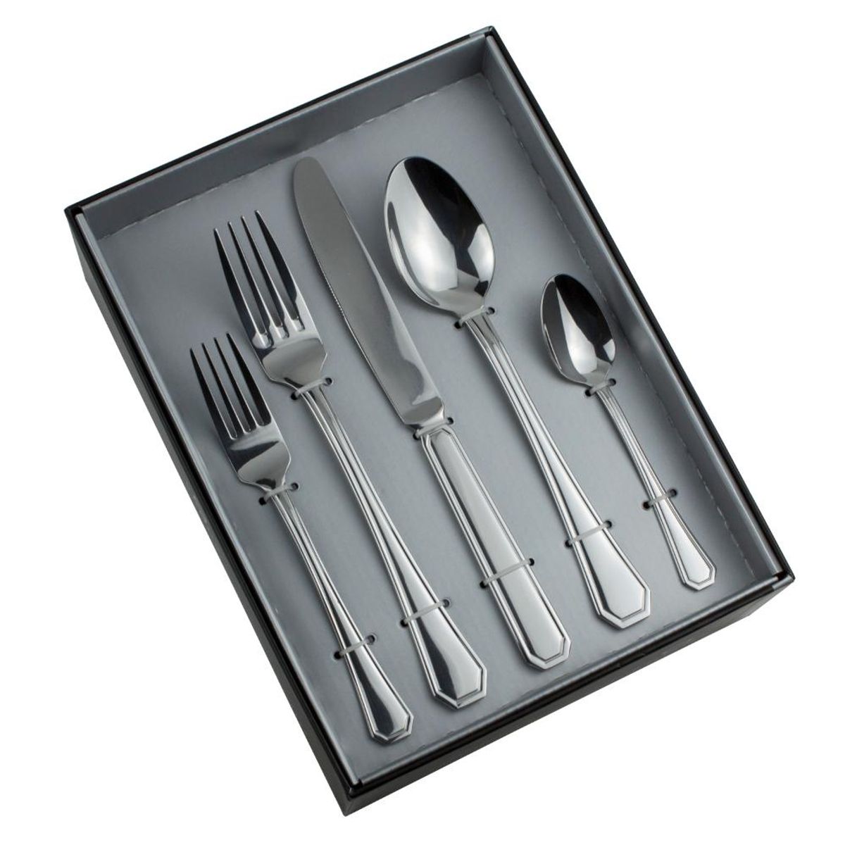 KRONS - Set de Cubiertos Acero Inoxidable Bristol 30 Piezas krons