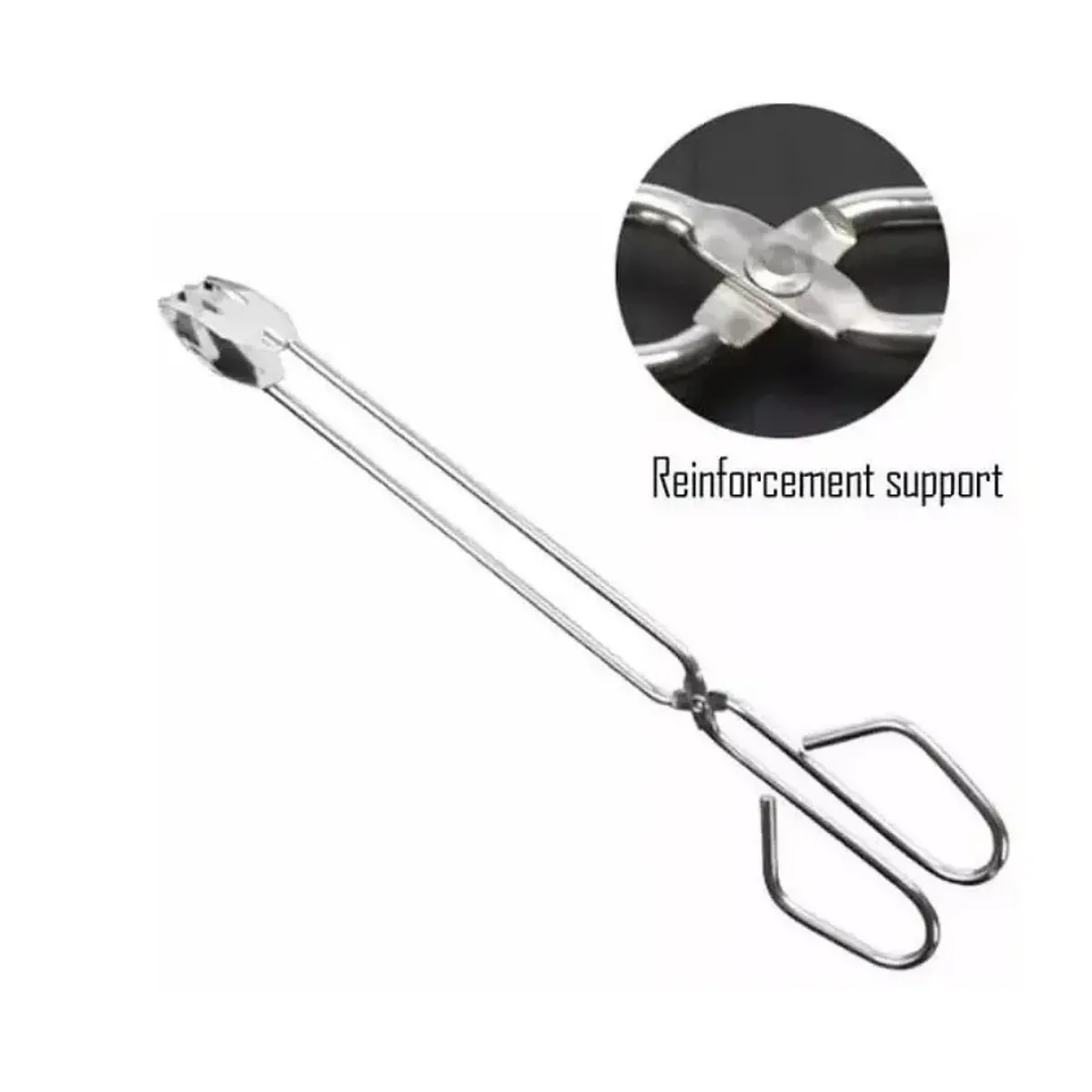 GENERICO - Pinzas Tenazas De Acero 36cm Asado Carbón Pan Carnes