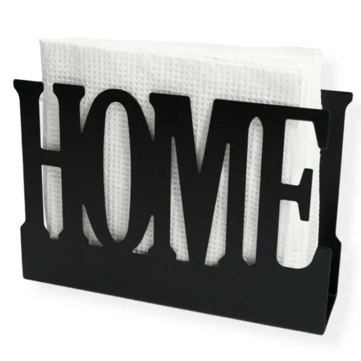GENERICO - Servilletero Negro Acero Hogar Porta Servilletas Decoración