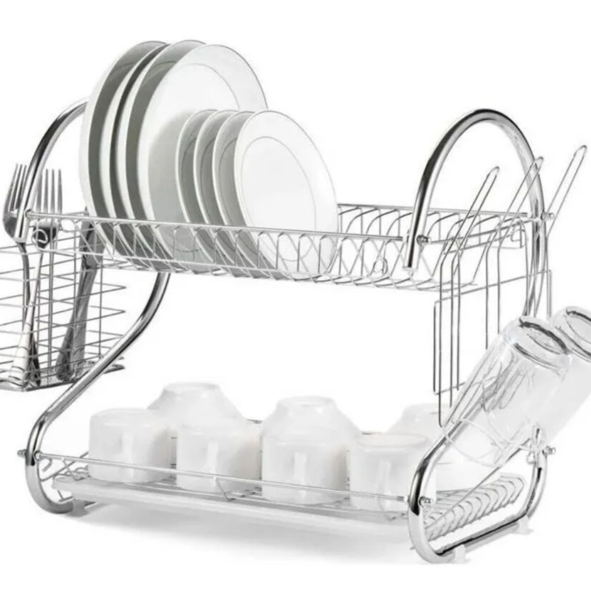 GENERICO - Secador De Loza Platos Inoxidable Grande