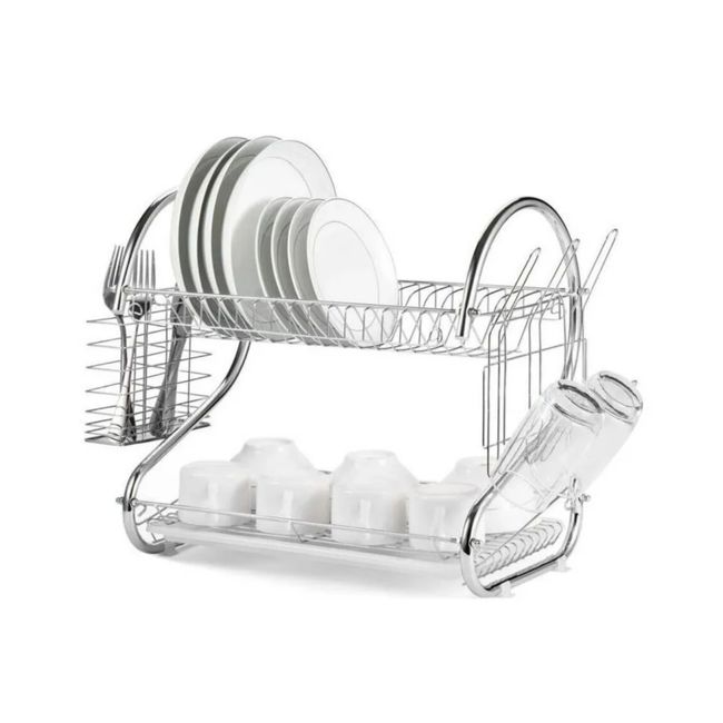 GENERICO - Secador De Loza Platos Inoxidable Grande