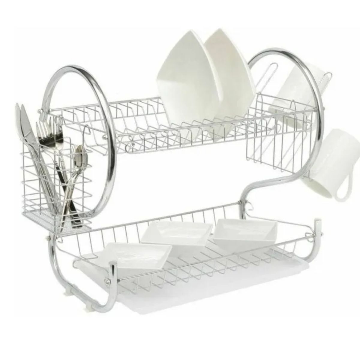 GENERICO - Secador De Loza Platos Inoxidable Grande