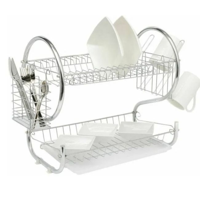 GENERICO - Secador De Loza Platos Inoxidable Grande