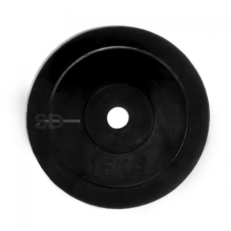 SDFIT - Disco Engomado 15 KG para Barra Olímpica Eco Rubber
