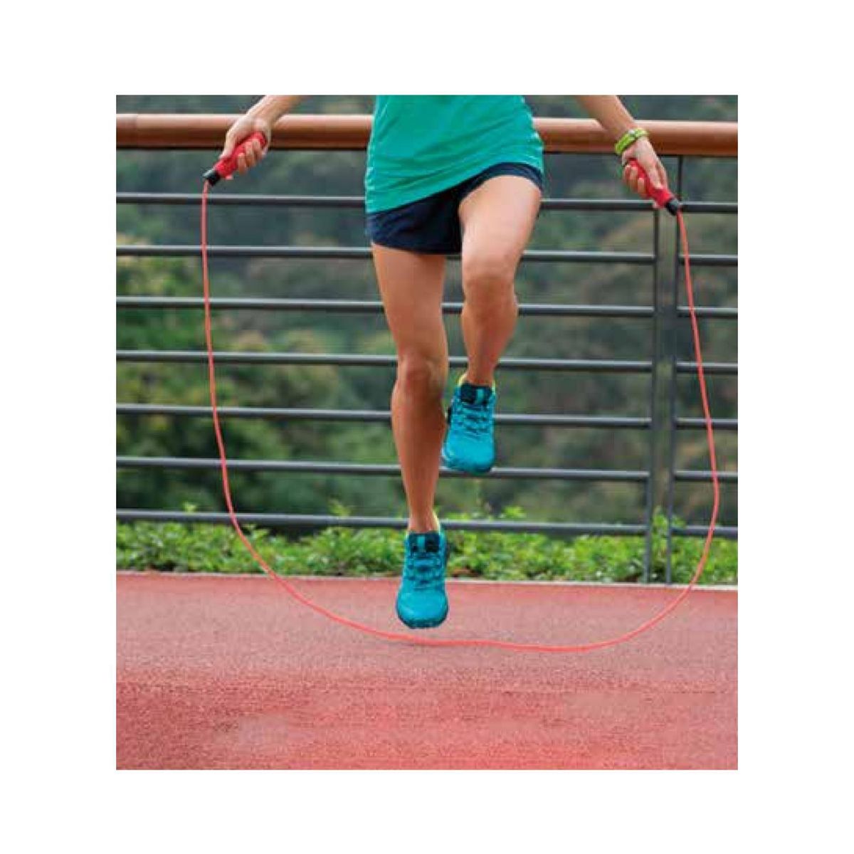 INFITNESS - Cuerda Para Saltar Con Contador De Saltos Rosada Infitness