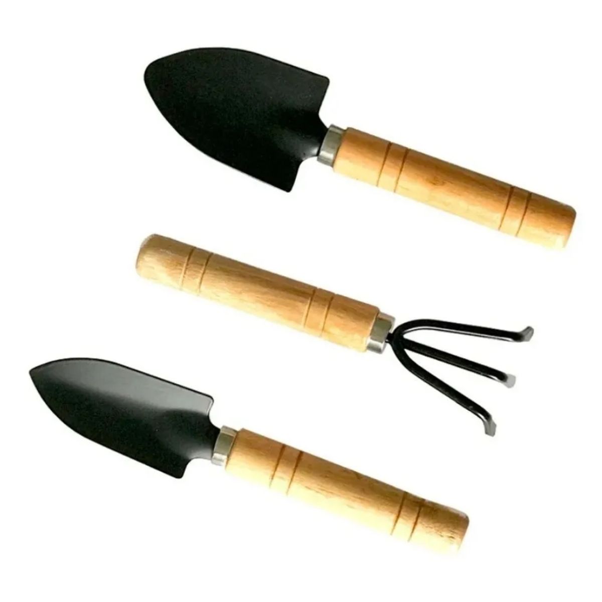 GENERICO - Set Mini Herramientas Jardinería Madera