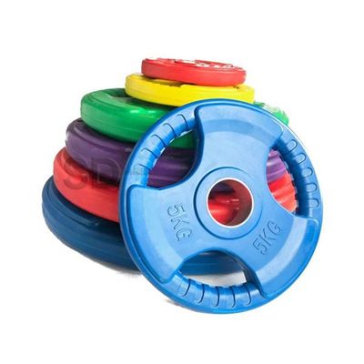 Imagen 2 del producto Disco Engomado 3 Agarres Olimpico 10 kg Pack de 2 Unidades