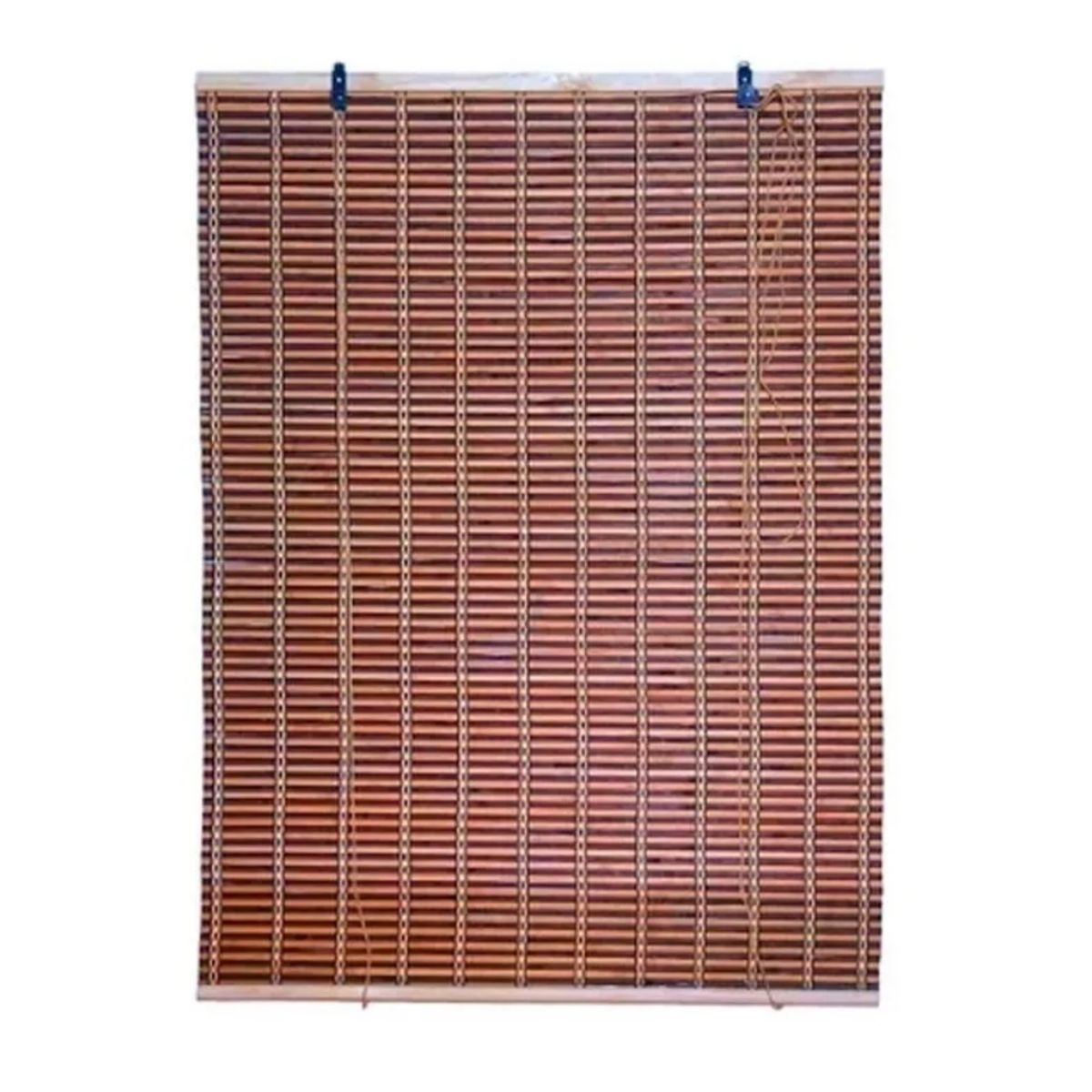 GENERICO - Cortina Bambu Enrollable Pla 120x150 Cafe Oscuro