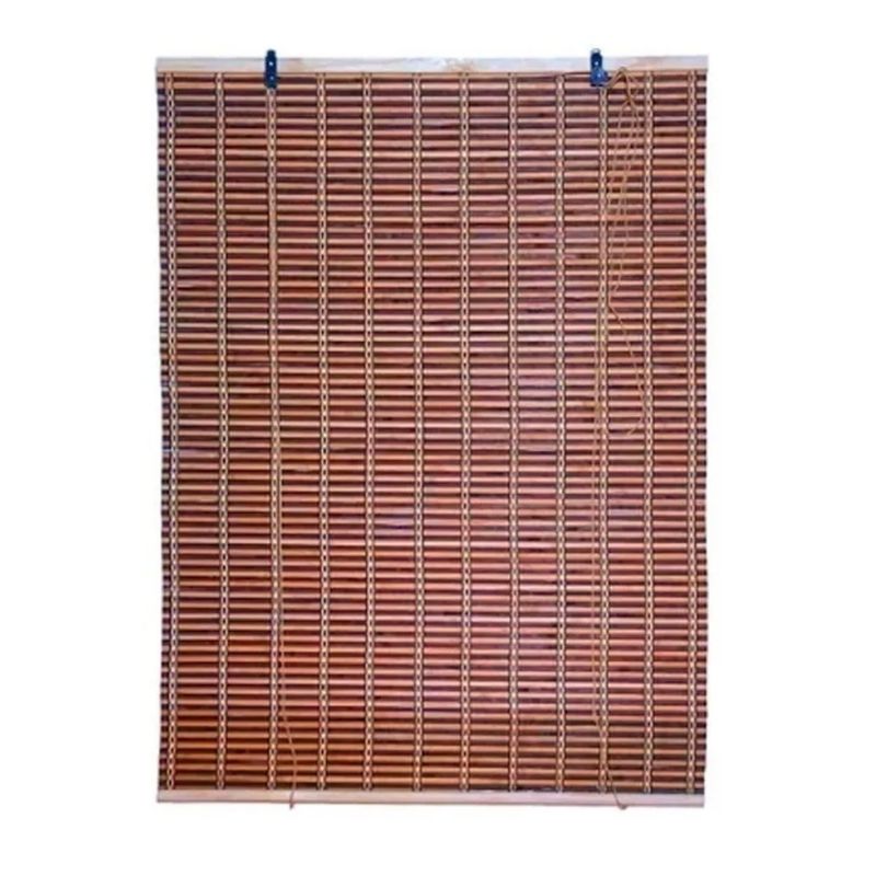 GENERICO - Cortina Bambu Enrollable Pla 120x150 Cafe Oscuro