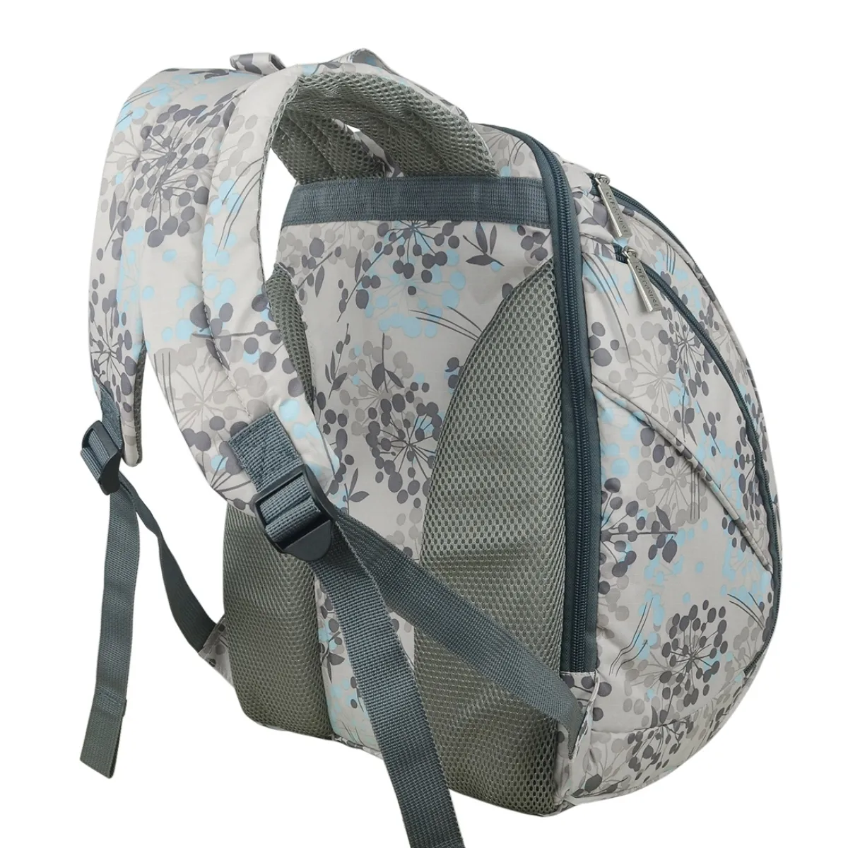 MOMMORE - Mommore Mochila Maternal Pañalera 40x30cm - Flores Blanco