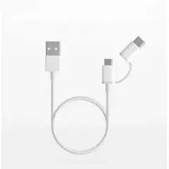 XIAOMI - Mi Cable Usb 2-en-1 micro Usb tipo C 100cm