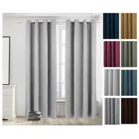 Set de Cortinas Blackout 2 Paños Color Gris C