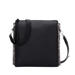 POLLINI - Cartera Negro Animal Print