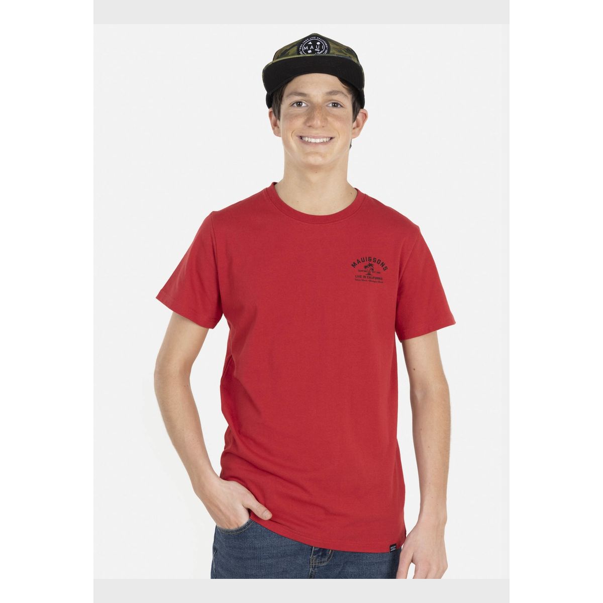 MAUI AND SONS - Pack Polera Jockey 5AV1575 Hombre Rojo Maui and Sons