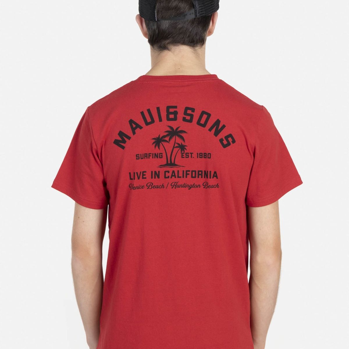 MAUI AND SONS - Pack Polera Jockey 5AV1575 Hombre Rojo Maui and Sons