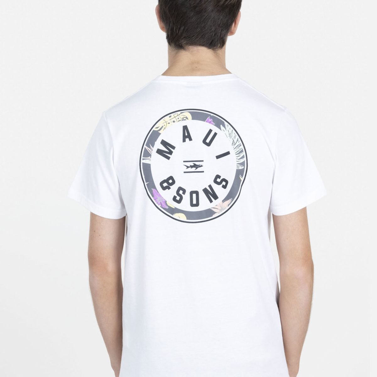 MAUI AND SONS - Polera HAWAIIAN SHIELD Juvenil Blanco Maui and Sons