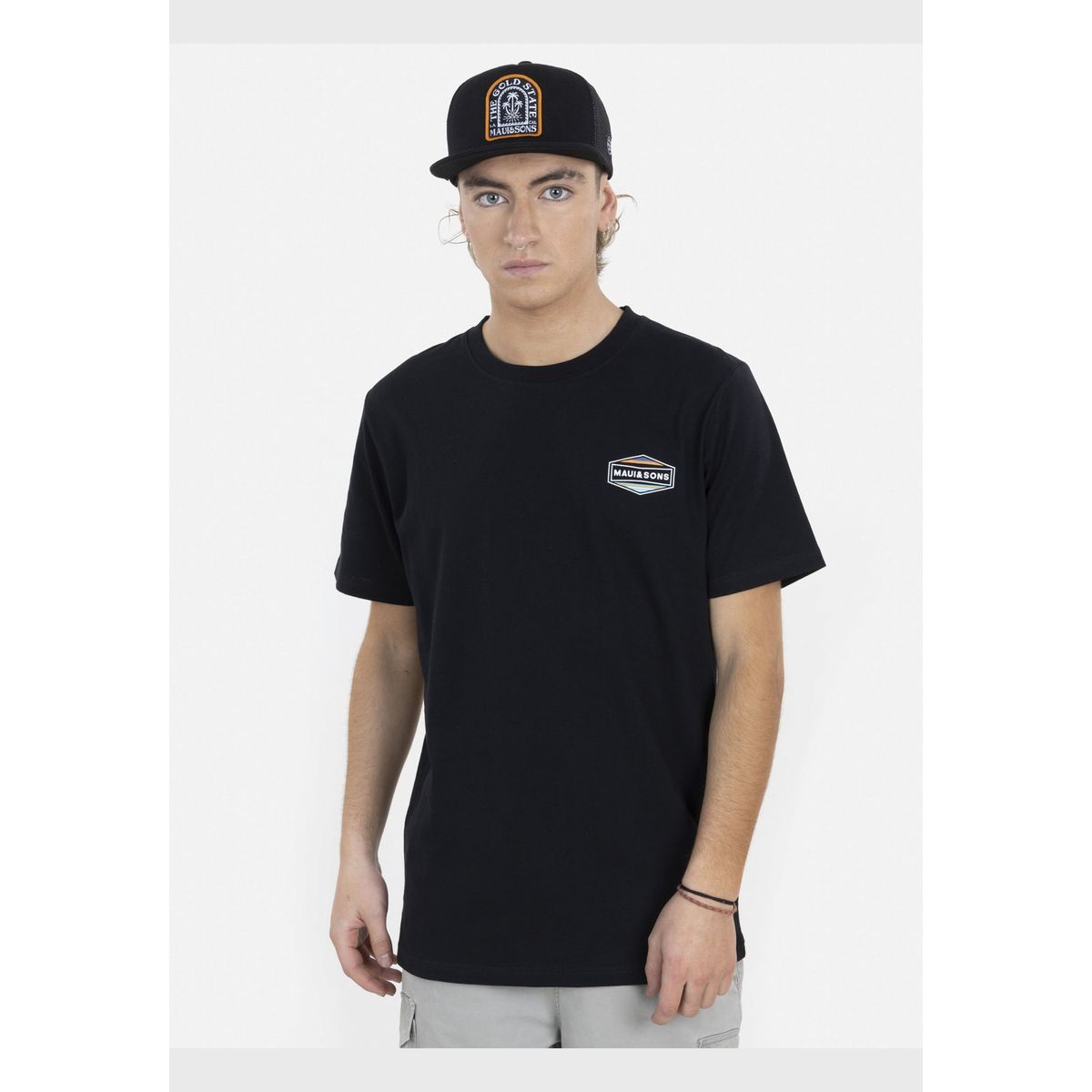 MAUI AND SONS - Pack Polera Jockey 5AV1566 Hombre Negro Maui and Sons