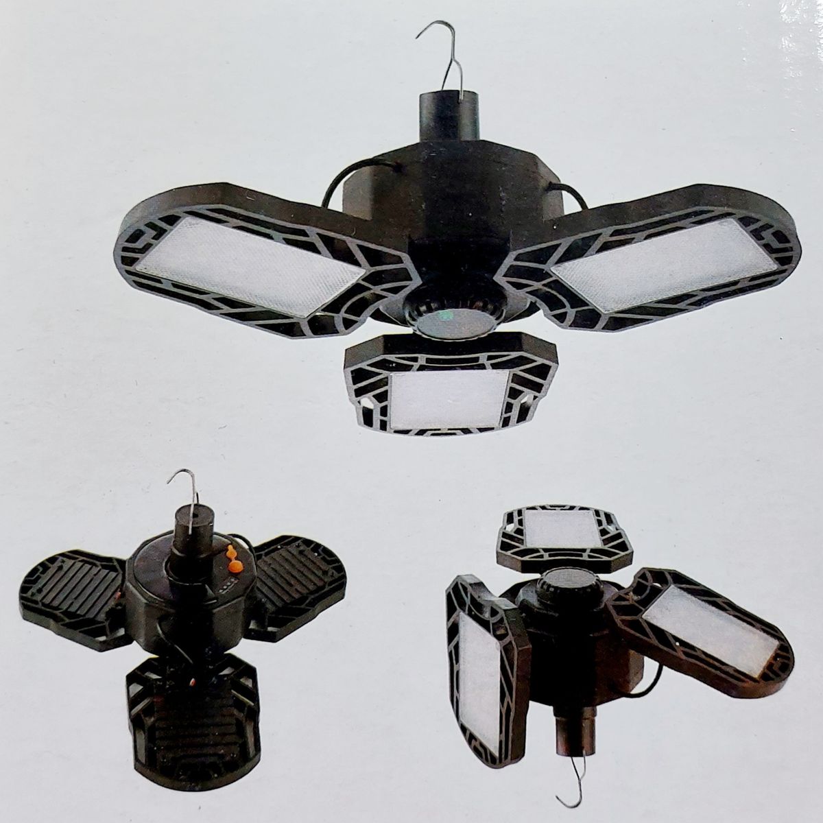 GENERICO - Lámpara LED plegable con carga Solar y carga Eléctrica para Camping