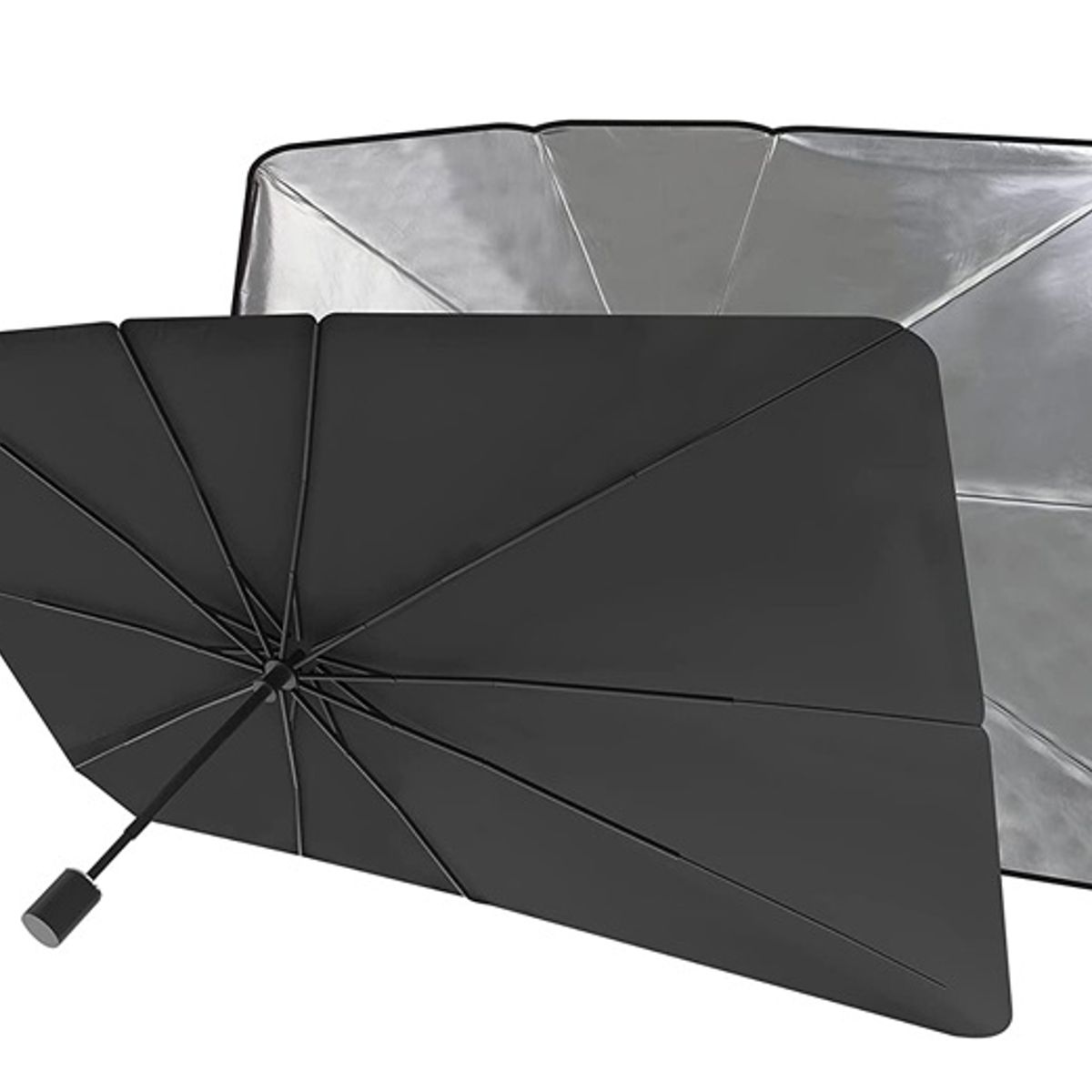 ALTERNATIVE - Quitasol Parabrisas Auto Tipo Sombrilla  2 En 1