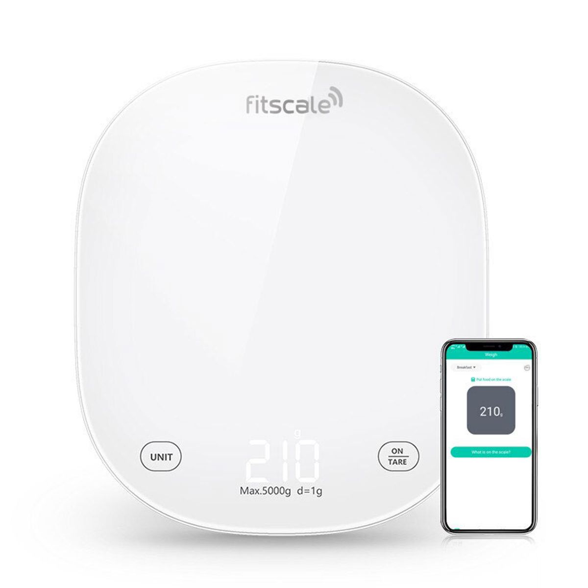 FITBIT - Pesa De Cocina Inteligente BT App Medición Dieta