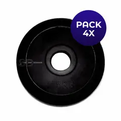 SDFIT - Disco Engomado 2,5 KG para Barra Pre Olímpica Eco Rubber 4x