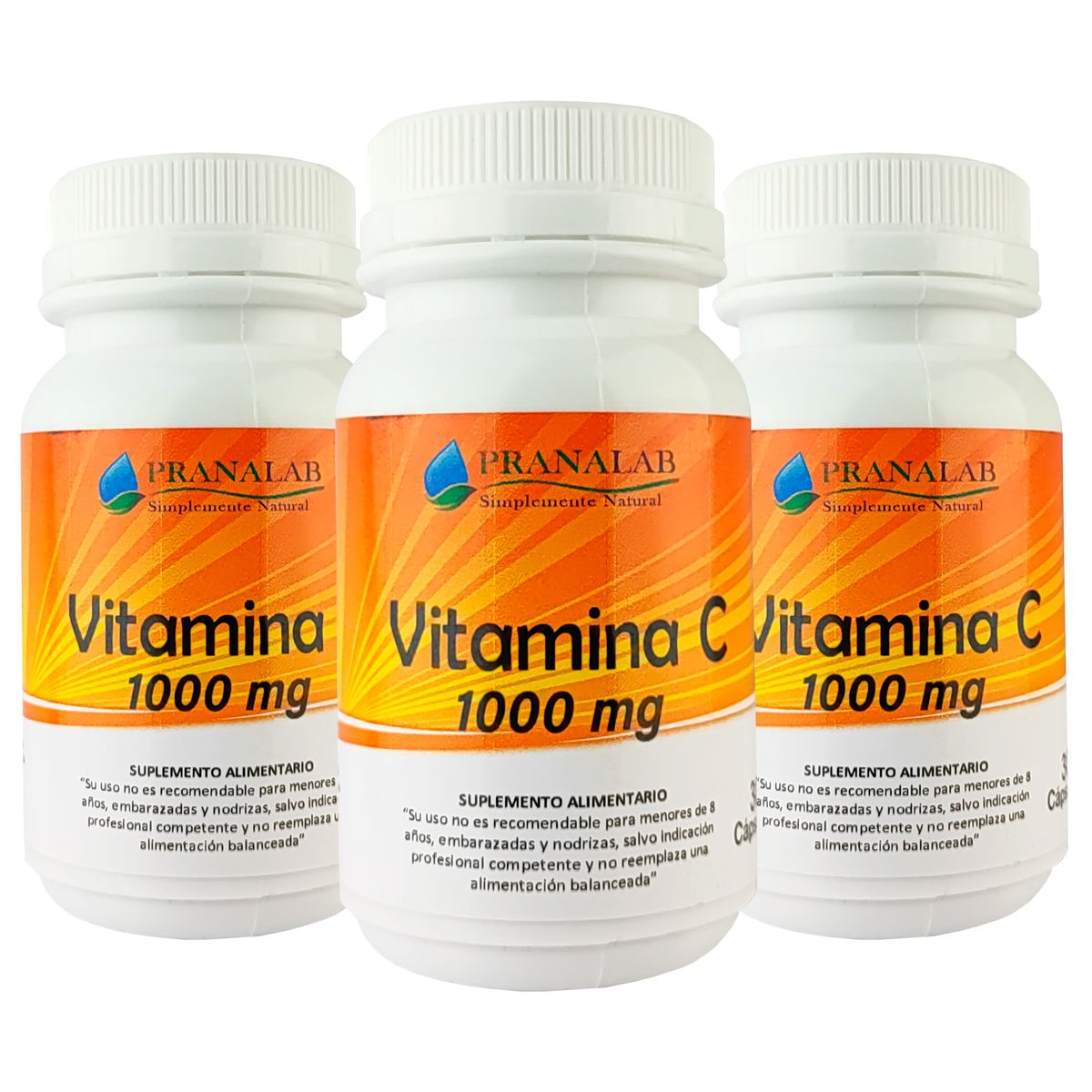 PRANALAB - VITAMINA C 1000 MG PRANALAB  PACK 90 CAPSULAS