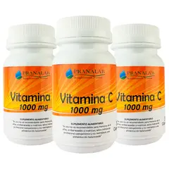 PRANALAB - VITAMINA C 1000 MG 30 CAPS PACK 3 FRASCOS